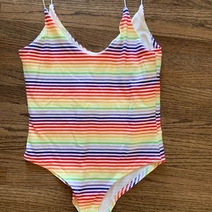 Multi colored body suit